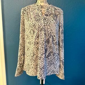 Calvin Klein Snake Print Blouse S